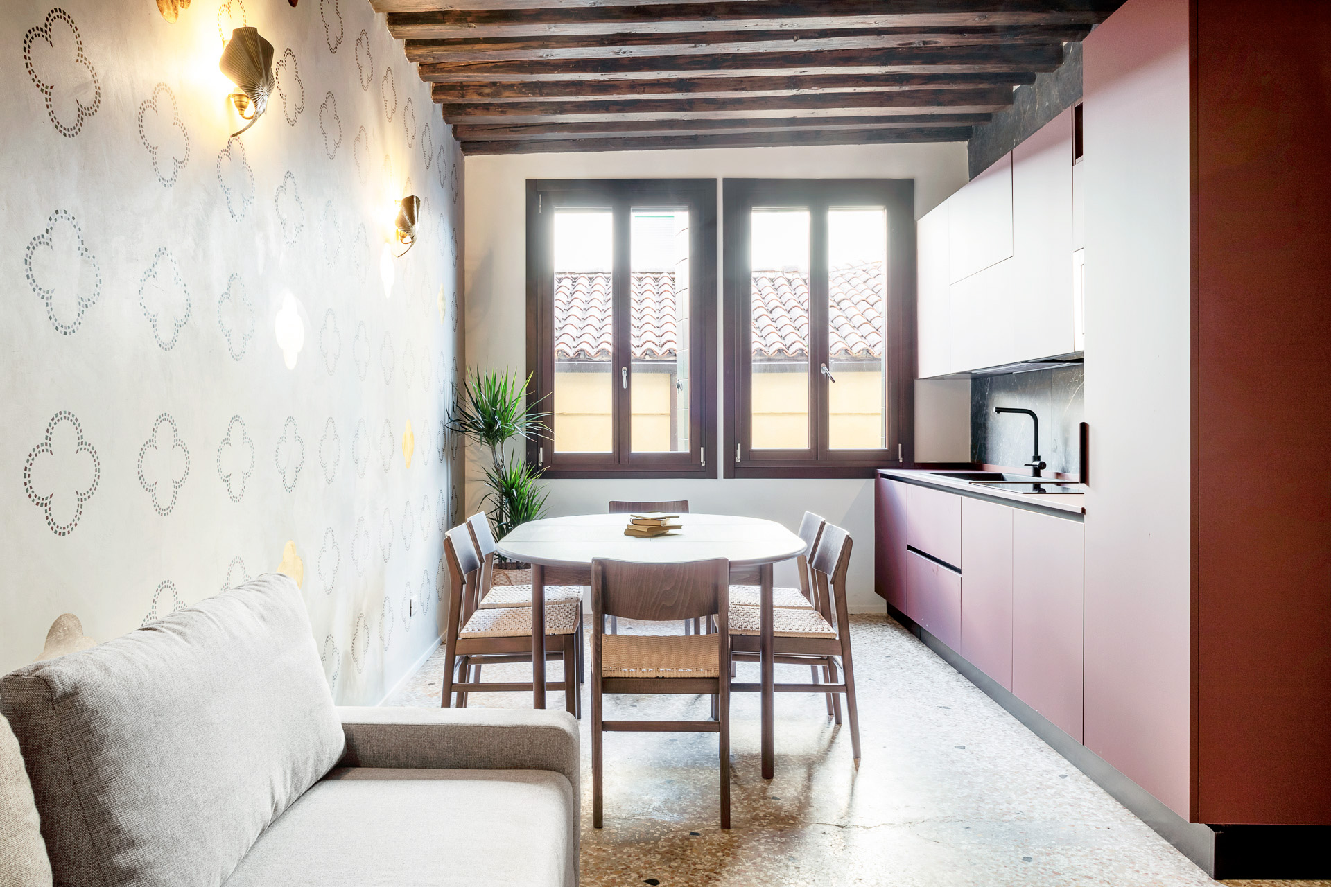 zona giorno Venezia dopo la ristrutturazione e progetto di interior design 2979 Studio